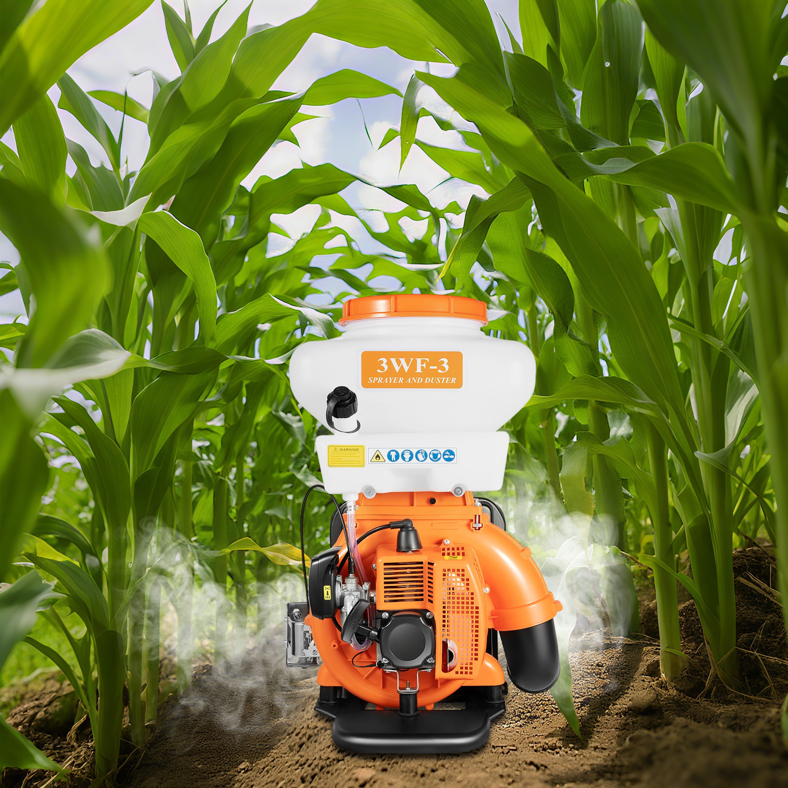 Crop Sprayer Backpack - 3.7gal Backpack Sprayer with 2.13kW 2-Stroke