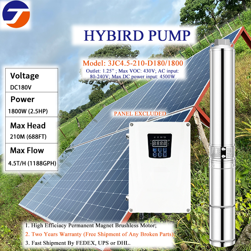 Farming Pump For Agriculture - Hybrid Solar Water Pump AC/DC 3