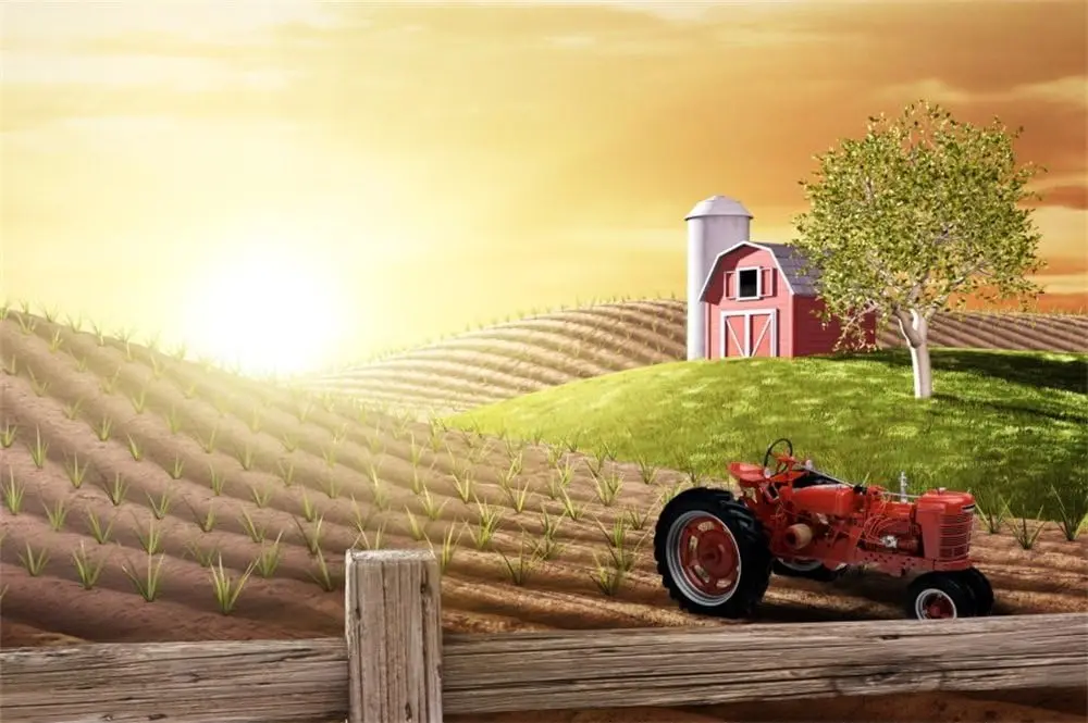 Morning Busy Farm Fresh Sunris - Agriculture Farming Background のレビューと価格