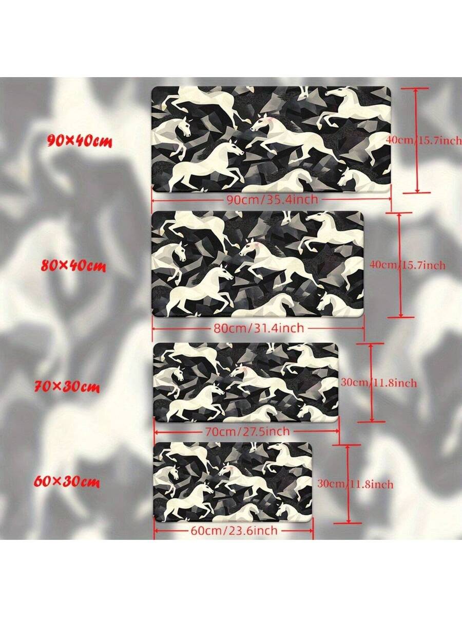 Stylish Black And White Cow Pa - Cow Mat Rubber のレビューと価格