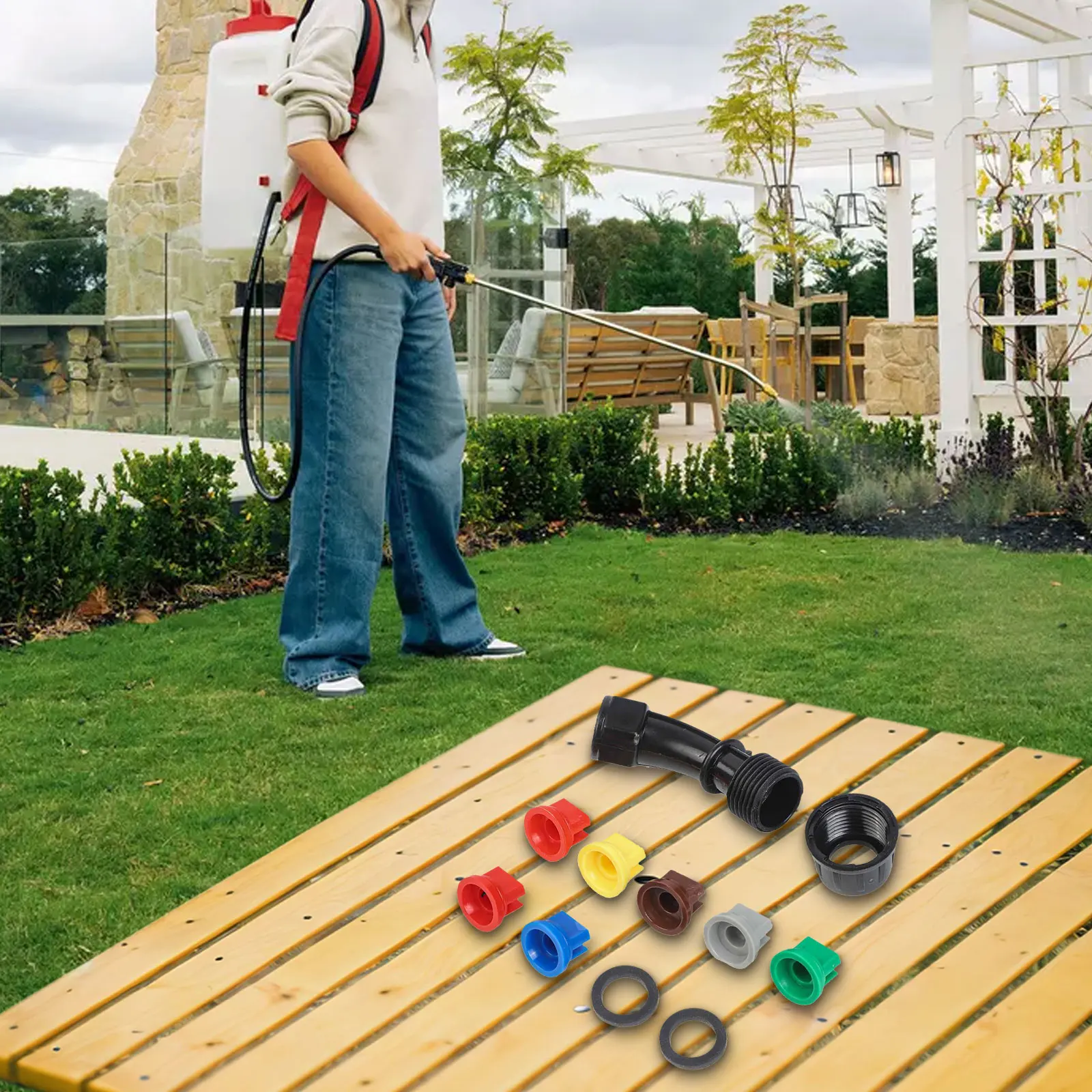110 Degree Wide Angle Fan Nozz - Crop Sprayer Backpack のレビューと価格