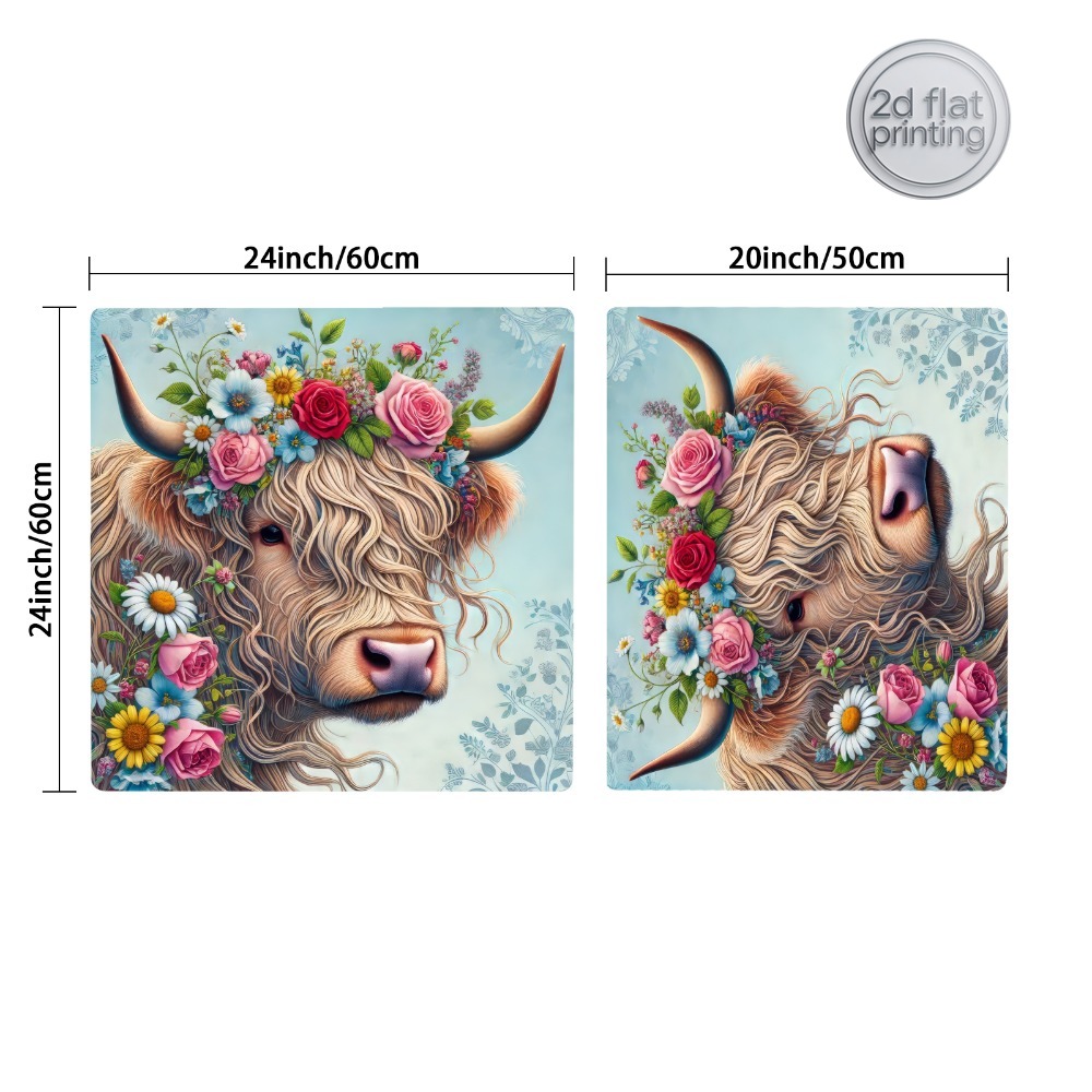 1pc, Artificial Leather Dish D - Cow Mat Rubber のレビューと価格