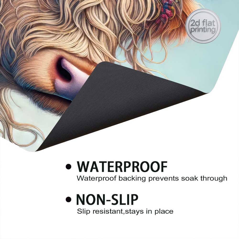 1pc, Artificial Leather Dish D - Cow Mat Rubber のレビューと価格