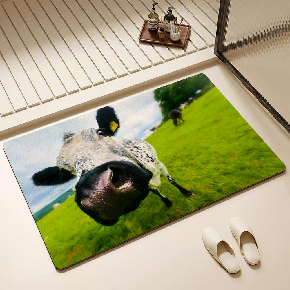 Abstract Cow Animal KWaii Floo - Cow Mat Rubber のレビューと価格