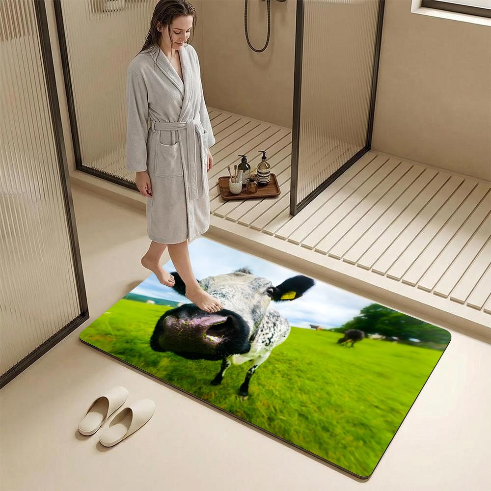 Abstract Cow Animal KWaii Floo - Cow Mat Rubber のレビューと価格
