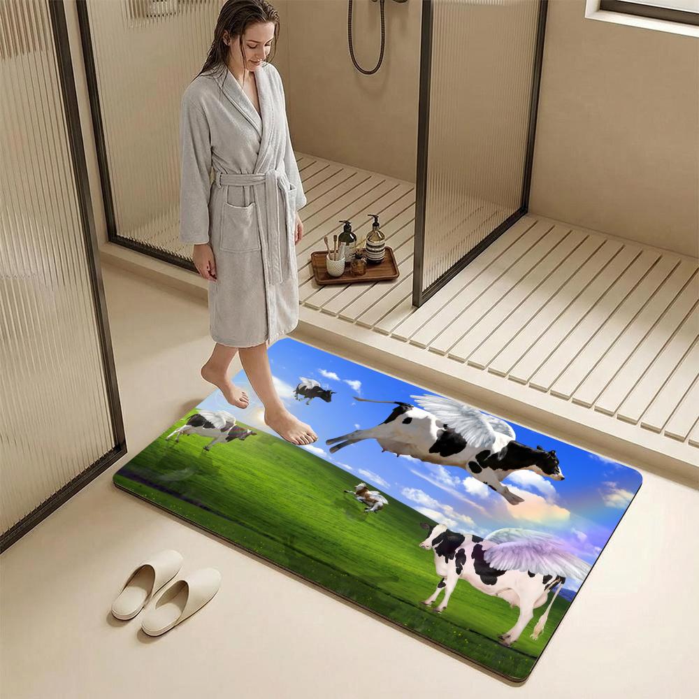 Abstract Cow Animal KWaii Floo - Cow Mat Rubber のレビューと価格