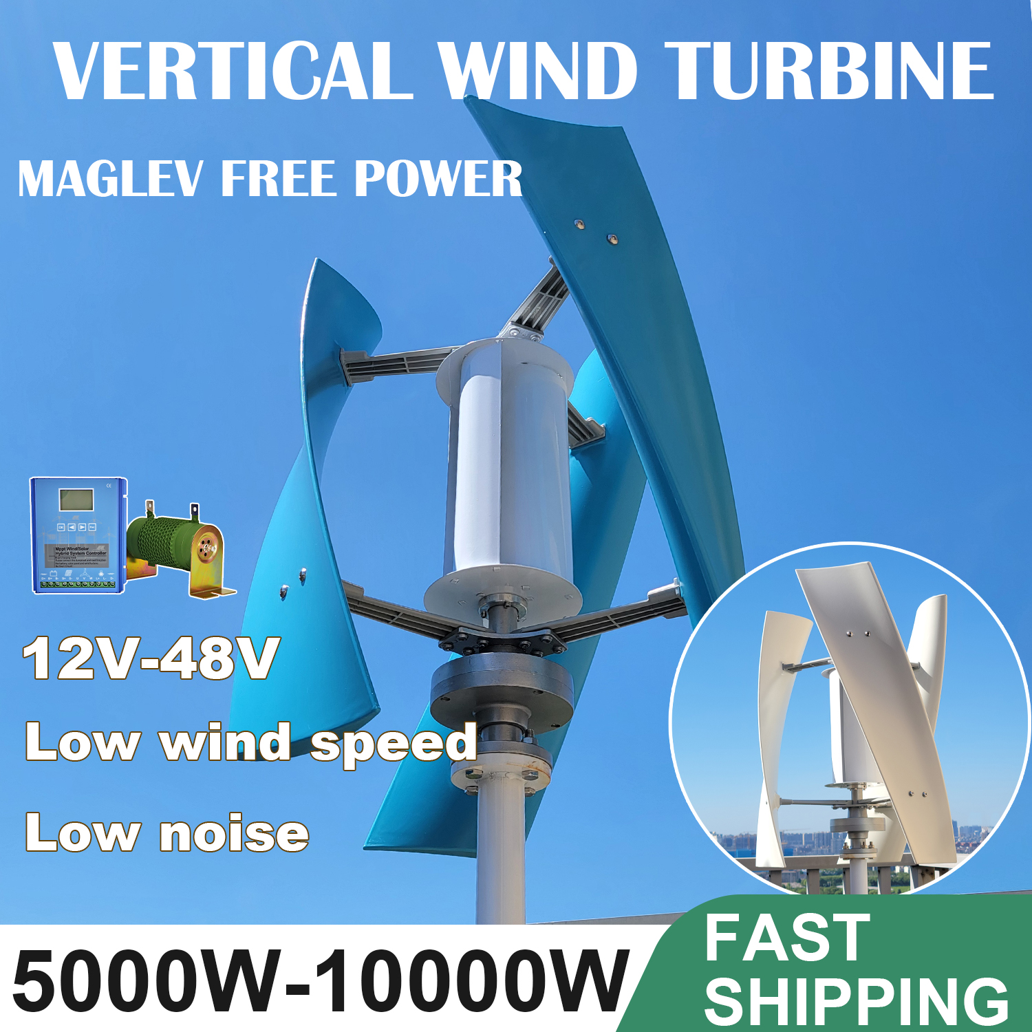 5000W 6000W Vertical Wind Turb - Agriculture Vertical Farming のレビューと価格