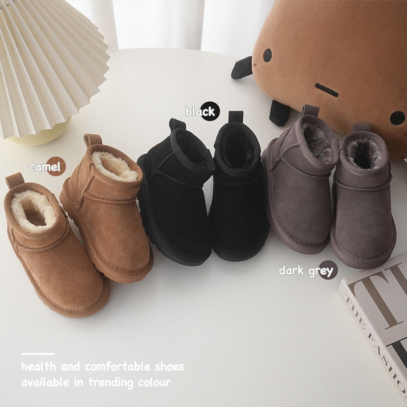 Children Winter Snow Boots Bab - Cow Mat Rubber のレビューと価格
