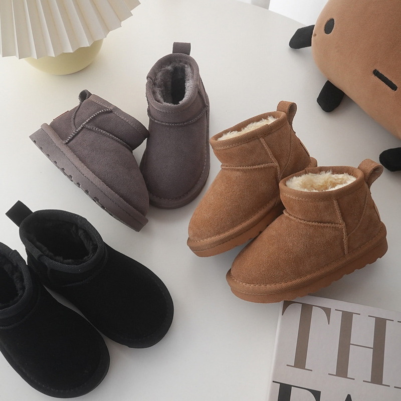 Children Winter Snow Boots Bab - Cow Mat Rubber のレビューと価格