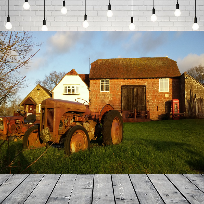 Farm House Green Field Photogr - Agriculture Farming Background のレビューと価格
