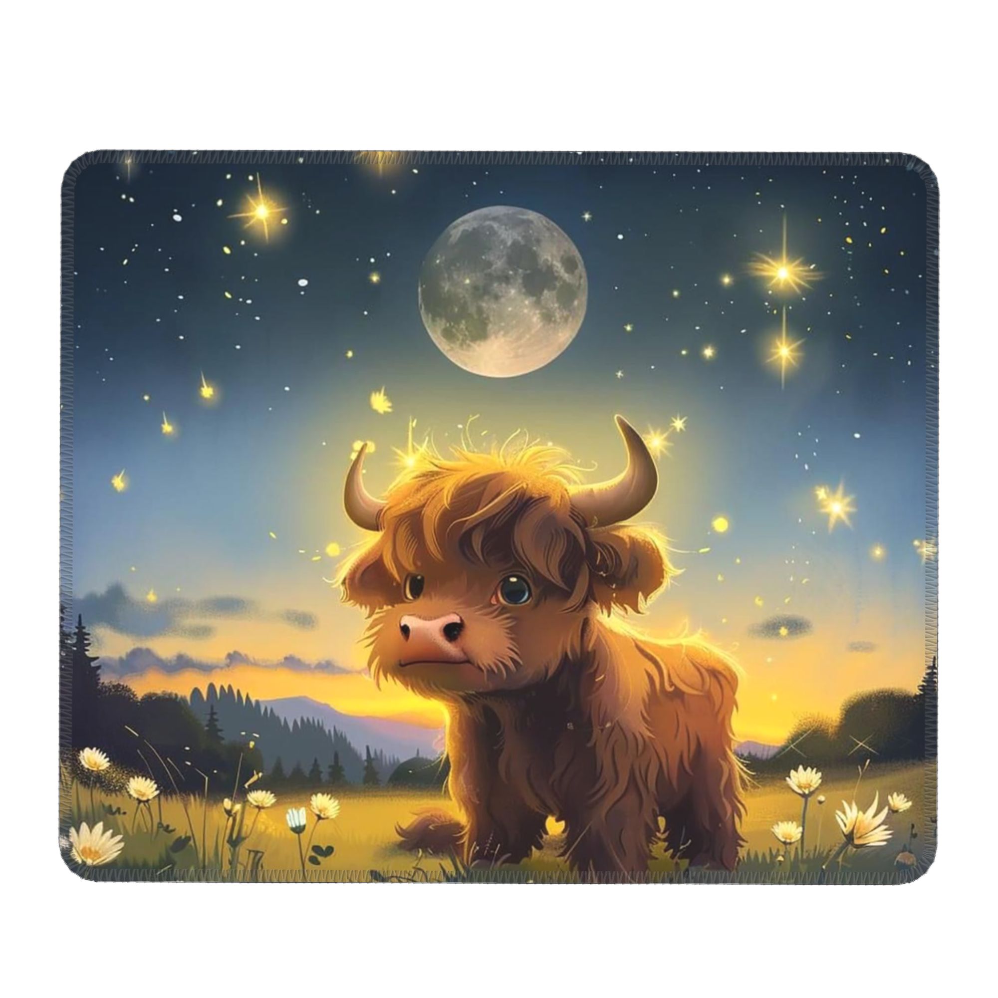 Highland Cow In Magical Forest - Cow Mat Rubber のレビューと価格