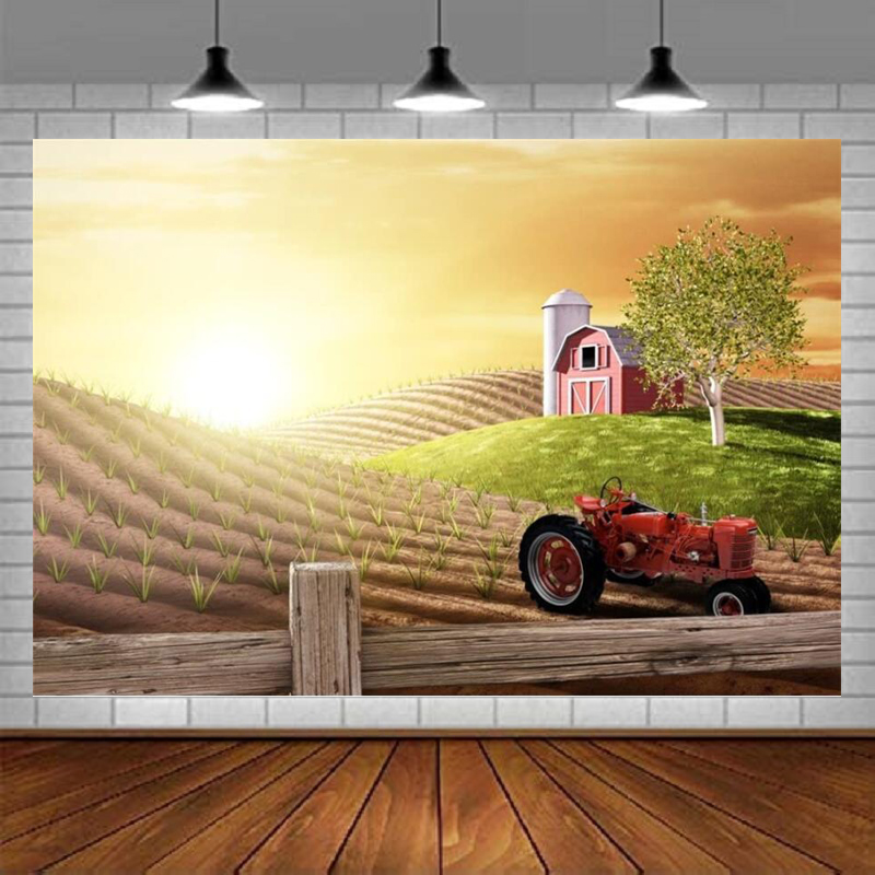 Morning Busy Farm Photography  - Agriculture Farming Background のレビューと価格