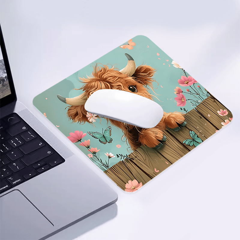 Brand Cute Highland Cow Mouse  - Cow Mat Rubber のレビューと価格