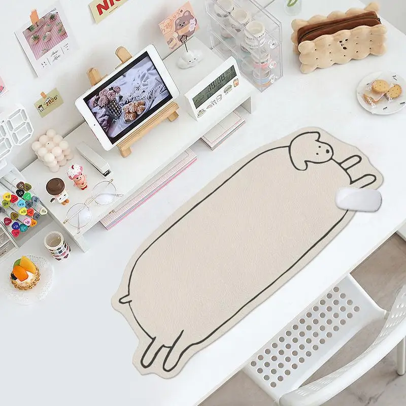 Kawaii Cat Gamer Desk Mat Leat - Cow Mat Rubber のレビューと価格