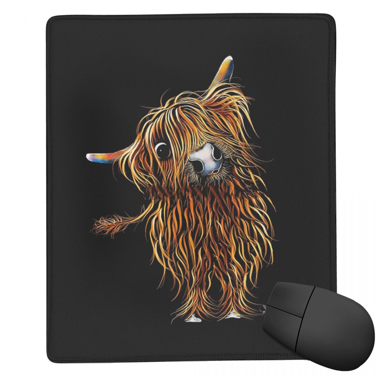 Highland Cow Print 7x9 in 22x1 - Cow Mat Rubber のレビューと価格