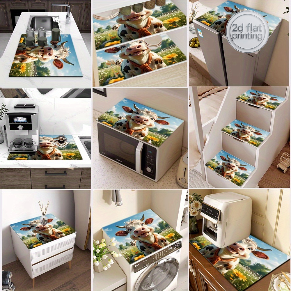 2D Flat Printing 1pc Cow Print - Cow Mat Rubber のレビューと価格